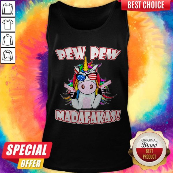 Official Unicorn Pew Pew Madafakas Tank Top