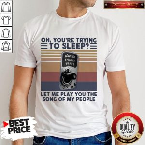 Oh You're Trying To Sleep Let Me Play You The Song Of My People Shirt