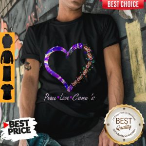 Peace Love Raising Canes Chicken Fingers Heart Shirt
