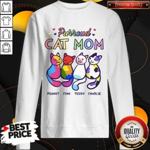 Purroud Cat Mom Peanut Finn Teddy Charlie Sweatshirt