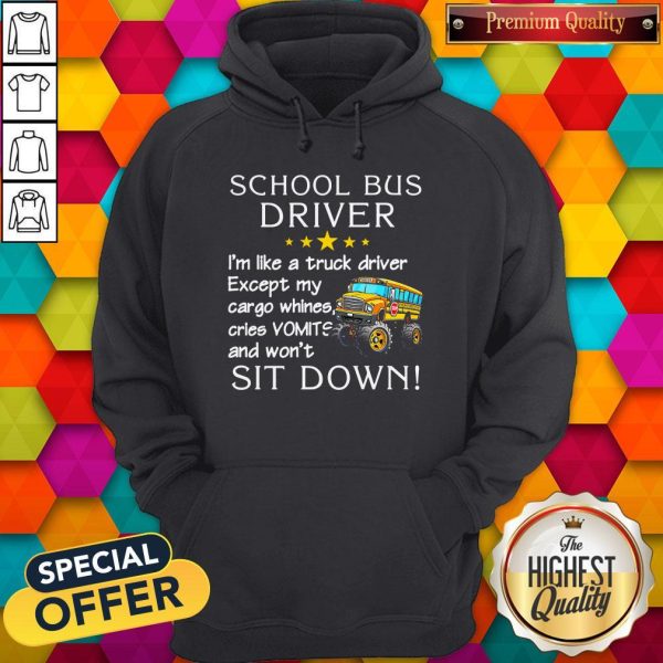 School Bus Driver I'm Like A Truck Driver Hoodie