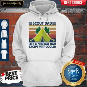 Scout Dad Like A Normal Dad Except Way Cooler Vintage Hoodie