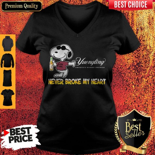 Snoopy Yuengling America’s Oldest Brewery Beer Never Broke My Heart V-neck