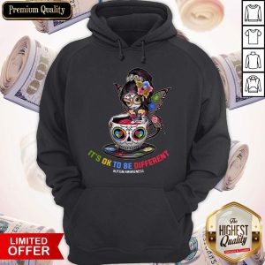 Sugar Skull Fairy Figurine It’s Ok To Be Different Autism Awareness Hoodie