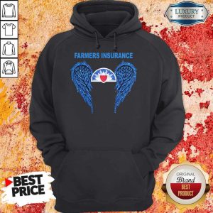 The Wings Farmers Insurance Logo Diamond Hoodie