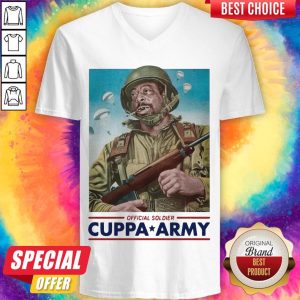 Top Soldier Cuppa Army V-neck