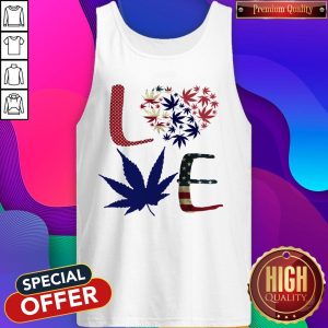 Weed Love American Independence Day Tank Top