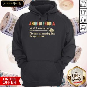 Abibliophobia Definition Vintage Hoodie