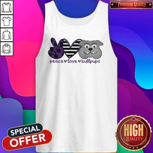 Awesome Peace Love Bullpups Tank Top