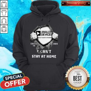 Blood Inside Me Analog Device Covid-19 2020 I Can’t Stay At Home Hoodie