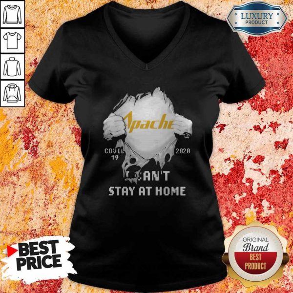 Blood Inside Me Apache Corporation Covid 19 2020 I Can’t Stay At Home V-neck