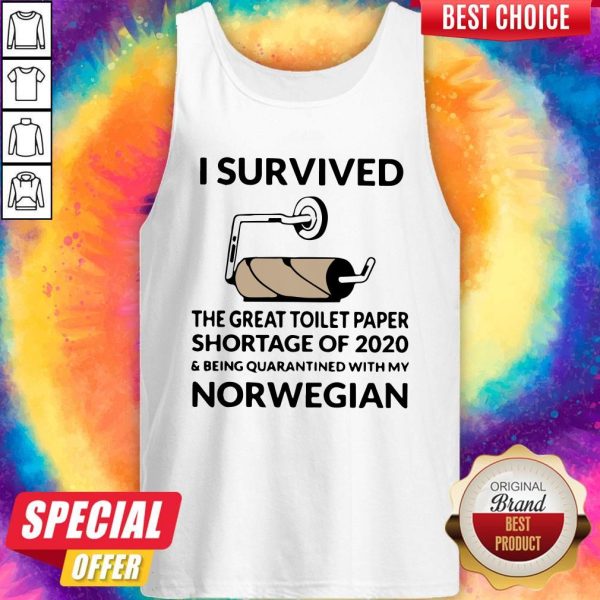 I Survived The Great Toilet Paper Shortage Of 2020 Norwegian Tank Top