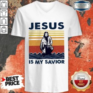 Jesus Is My Savior Vintage V-neck