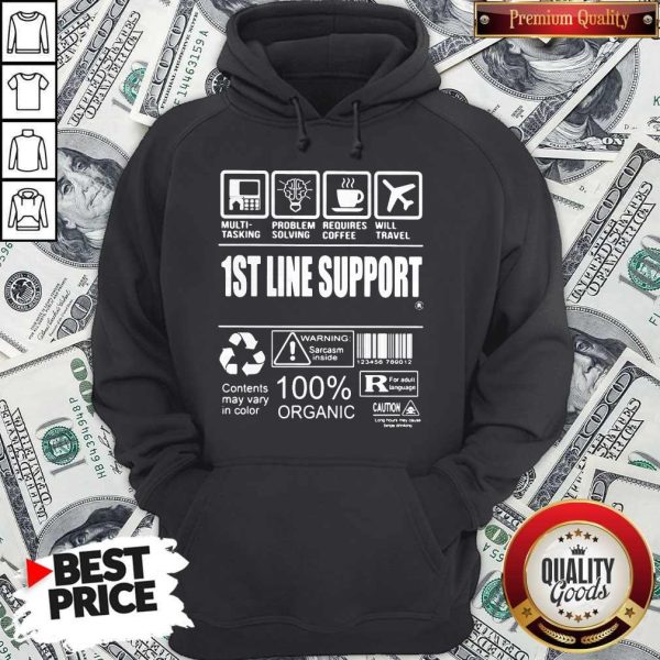 Official 1St Line Support Hoodie