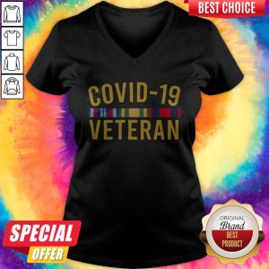 Official Covid 19 Veteran V-neck