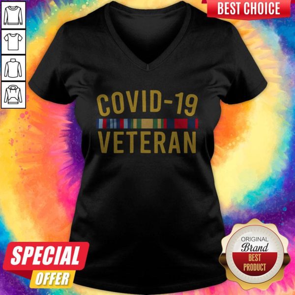 Official Covid 19 Veteran V-neck