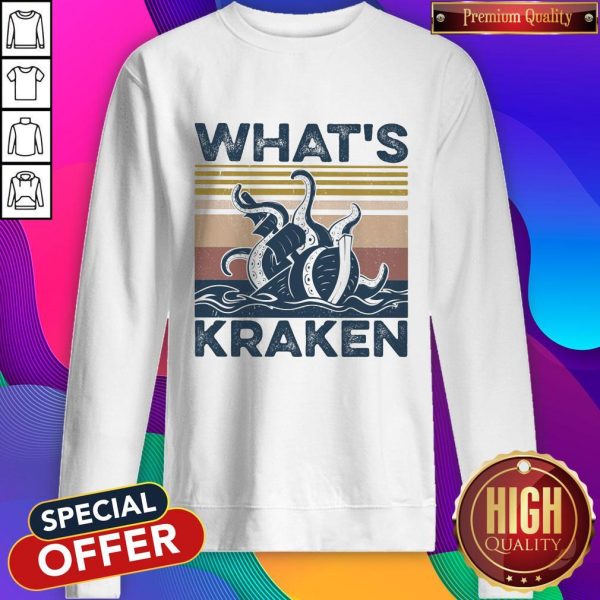 Official What’s Kraken Vintage Sweatshirt