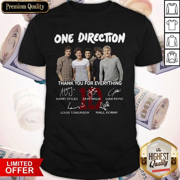 One Direction Thank You For Everything Signature Shirt
