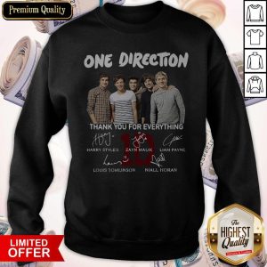 One Direction Thank You For Everything Signature Sweatshirt
