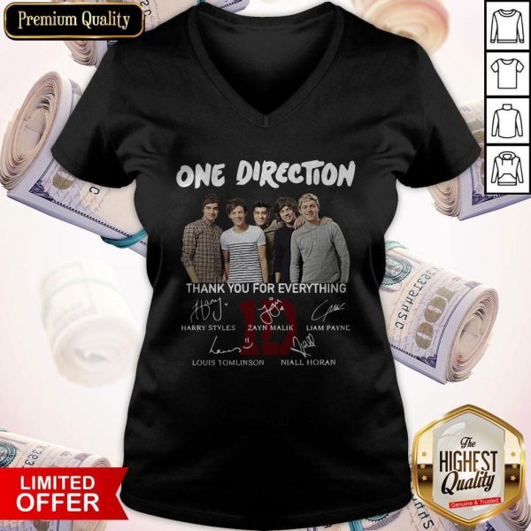 One Direction Thank You For Everything Signature V-neck
