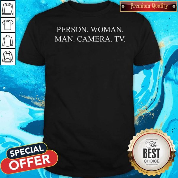 Person Woman Man Camera TV Impeach Anti 45 Shirt