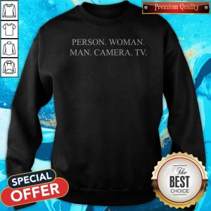 Person Woman Man Camera TV Impeach Anti 45 Sweatshirt