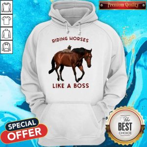 Riding Horses Like A Boss Flowers V-neck