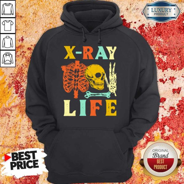 Skeleton X-Ray Life Vintage Hoodie