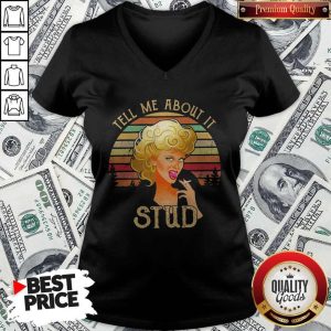 Tell Me About It Grease Stud Vintage V-neck
