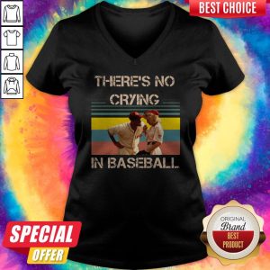 Tom Hanks There’s No Crying In Baseball Vintage V-neck
