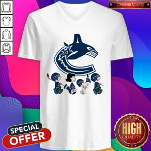 Vancouver Canucks The Peanuts Character V-neck