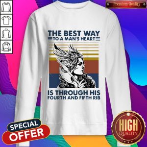 Viking Valkyrie The Best Way To The Man’s Heart Vintage Sweatshirt