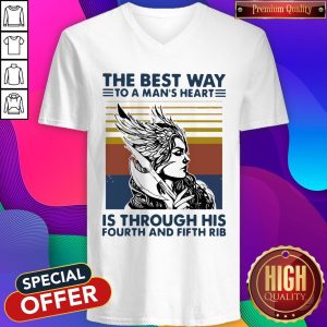Viking Valkyrie The Best Way To The Man’s Heart Vintage V-neck