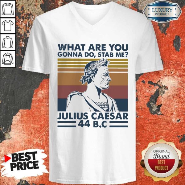 What Are You Gonna Do Stab Me Julius Caesar 44 Bc V-neck
