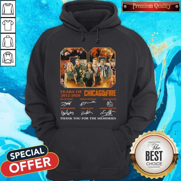 08 Years Of 2012 2020 Chicago Fire Signatures Hoodie