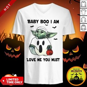 Baby Yoda Baby Boo I Am Love Me You Must V-neck