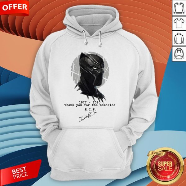 Black Pather Chadwick Boseman Thank You For The Memories Hoodie