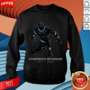 Black Pather Tribute RIP Chadwick Boseman Sweatshirt