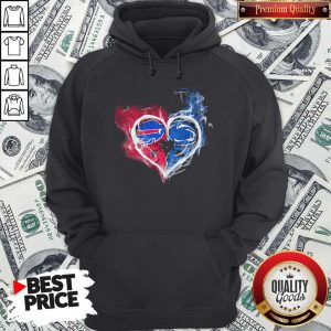 vBuffalo Bills NFL And Penn State Nittany Lions Heart Fire Hoodie