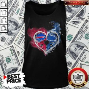 Buffalo Bills NFL And Penn State Nittany Lions Heart Fire Tank Top
