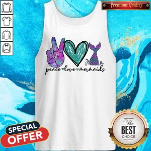 Diamond Peace Love Mermaids Tank Top