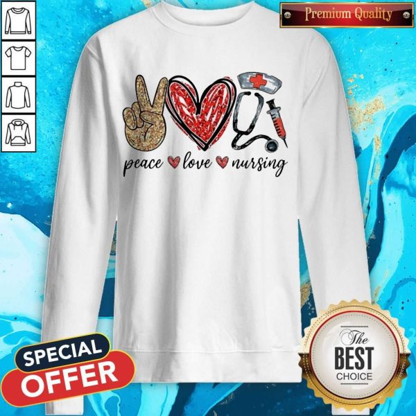 Diamond Peace Love Nursing Sweatshirt