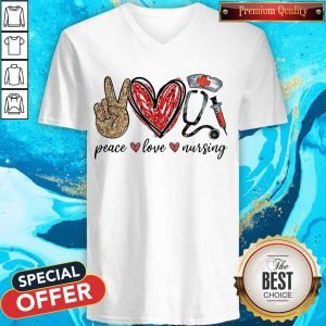 Diamond Peace Love Nursing V-neck