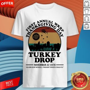 First Annual Wkrp Thanksgiving Day Turkey Drop November 22 1978 Vintage Shirt