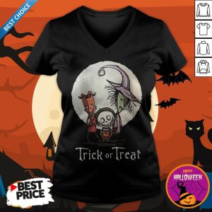 Funny Trick Or Treat Halloween V-neck