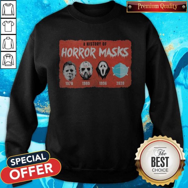 Good A history of Horror Masks Sweatshirt