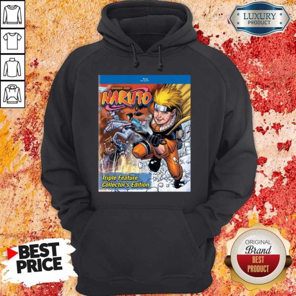 Good Funny Shonen Jump Naruto Triple Feature Collector's Edition Hoodie