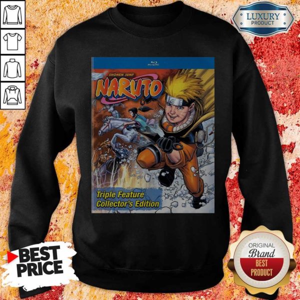 Good Funny Shonen Jump Naruto Triple Feature Collector's Edition Sweatshirt