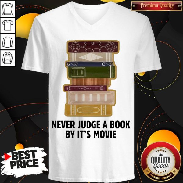 Good Never judge a book by it's Movie V-neck