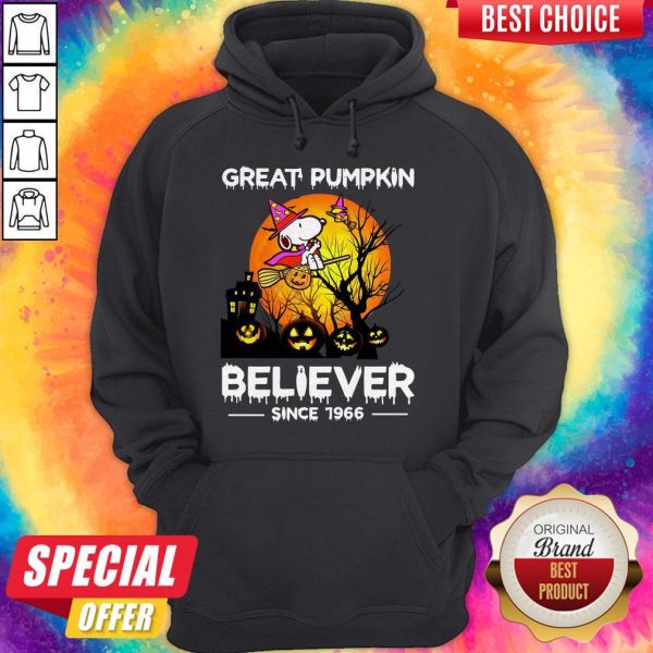 Good Snoopy Great Pumpkin Believer Since 1966 Hoodie